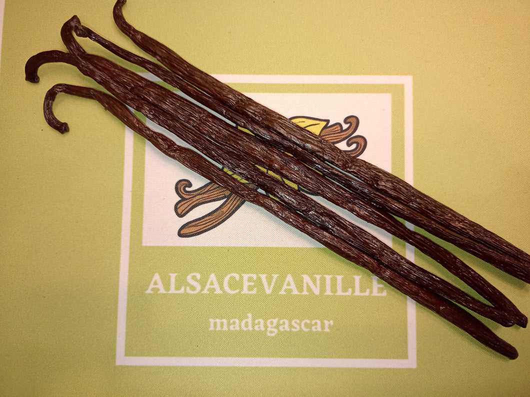 5 gousses de Vanille Bourbon de Madagascar, qualité exceptionnelle - Alsace vanille