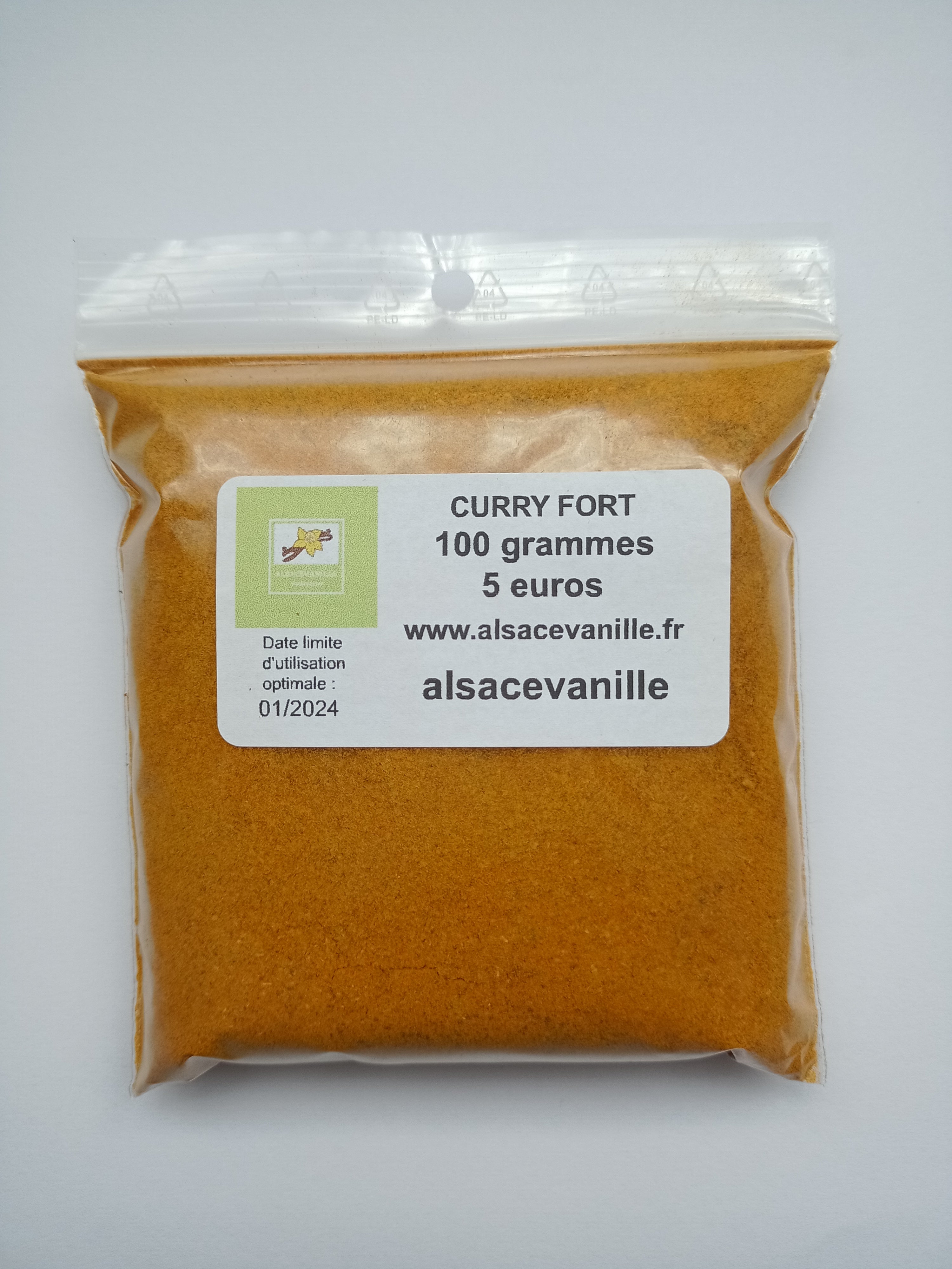 Curry India poudre épice - Sachet de 100 grammes