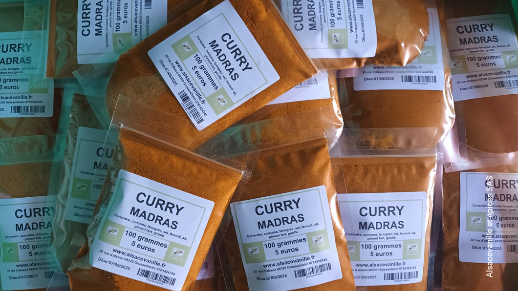 Curry Madras 100 grammes