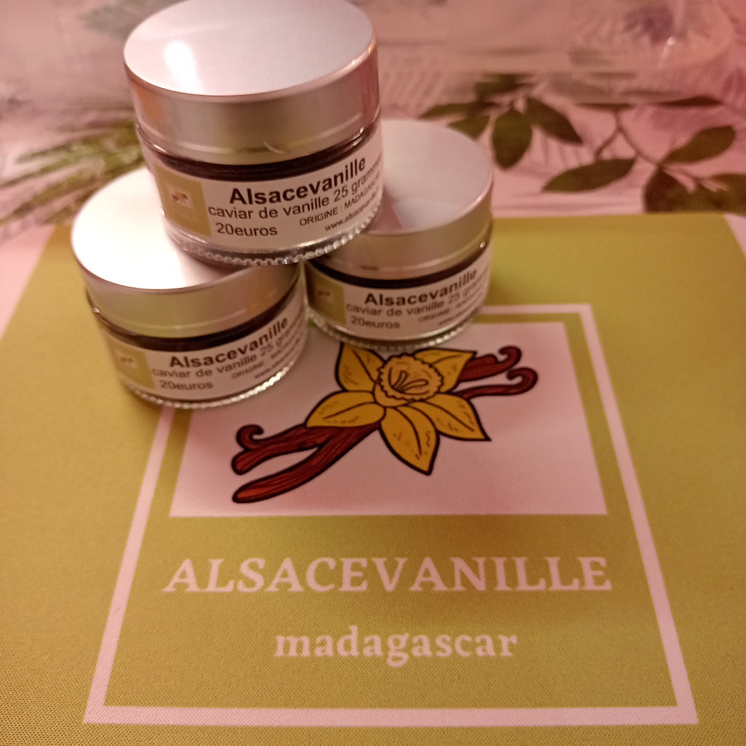 Caviar de vanille 25 grammes - Alsace vanille