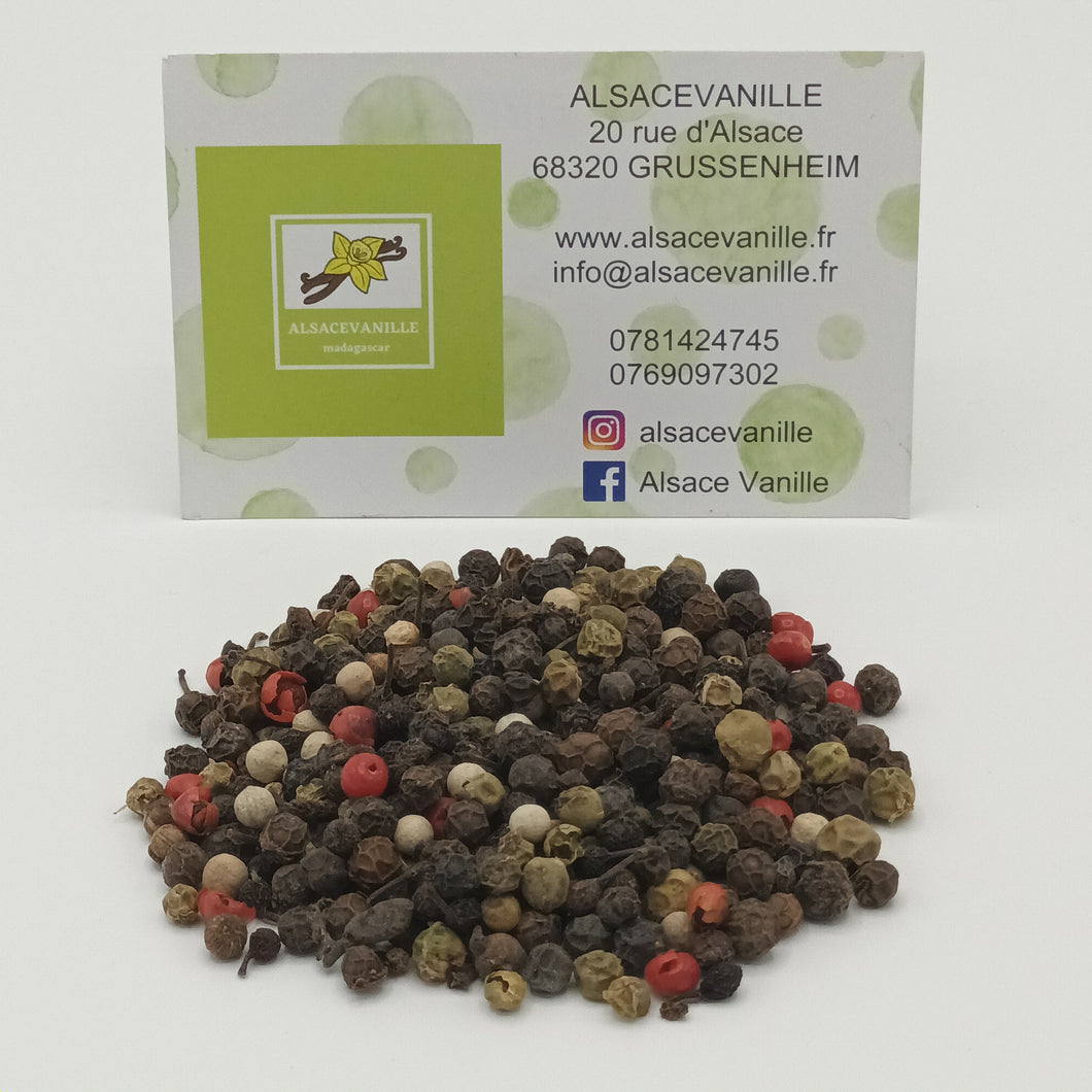 Mélange 5 poivre de Madagascar 80 grammes – Alsace vanille et
